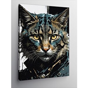 Kanvas Tablo Asil Kedi 100x140 cm