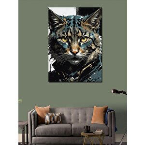 Kanvas Tablo Asil Kedi 100x140 cm