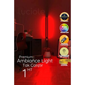 Led Lambader Renk Rgb Animasyon Uzaktan Kumandalı Yapışkanlı Dured