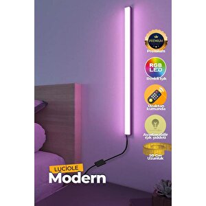 Uzaktan Kumandalı Led Aplik - Yatak Üstü, Tv Yanı ,oturma Odası - Rgb Çok Renkli 50 Cm Miniy6