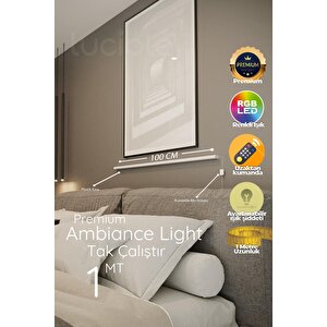 Rgb Led Strip Tube Light  Lambader Uzaktan Kumandalı Işık Lamba Ampül Aydınlatma Renkli Animasyonlu8