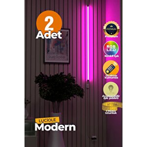 Uzaktan Kumandalı Led Işık  2 Adet Yatak Üstü, Tv Yanı ,oturma Odası - Rgb Çok Renkli Lucidl4