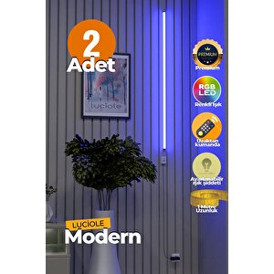 Uzaktan Kumandalı Led Işık  2 Adet Yatak Üstü, Tv Yanı ,oturma Odası - Rgb Çok Renkli Lucidl4