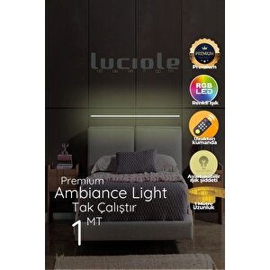 Led Abajur Aplik Gece Lambası Rgb Lambader 16 Renkli Uzaktan Kumandalı Işık 4 Animasyonlu Ledap25