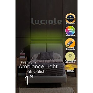 Led Abajur Aplik Gece Lambası Rgb Lambader 16 Renkli Uzaktan Kumandalı Işık 4 Animasyonlu Ledap25