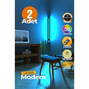 Uzaktan Kumandalı Led Işık 2 Adet Yatak Üstü, Tv Yanı ,oturma Odası - Rgb Çok Renkli Nekl3
