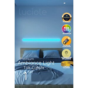 Led Abajur Çubuk Bar Animasyon Renk Uzaktan Kumanda Abyeşil1