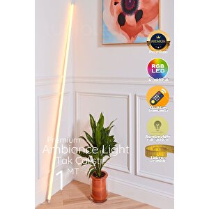 Rgb Led Strip Tube Light  Led Aplik Uzaktan Kumandalı Işık Lamba Ampül Aydınlatma Renkli Apltube6