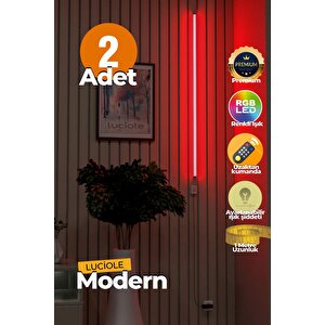 Uzaktan Kumandalı Led Işık  2 Adet Yatak Üstü, Tv Yanı ,oturma Odası - Rgb Çok Renkli Lucidl3