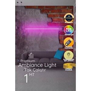 Led Bar Dekoratif Rgb Çok Renkli Animasyonlu Uzaktan Kumandalı Barwhite