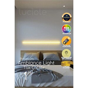 Led Abajur Çubuk Bar Animasyon Renk Uzaktan Kumanda Abkırmızı1
