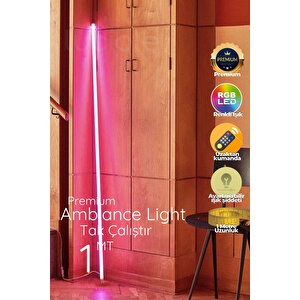 Rgb Led Strip Tube Light  Led Işık Uzaktan Kumandalı Işık Lamba Ampül Aydınlatma Renkli Ltube5