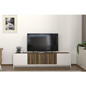 Bonnel Tv Sehpası Beyaz - Ceviz