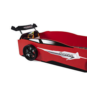 Kırmızı Arabalı Yatak Sport Mustang Işıklı