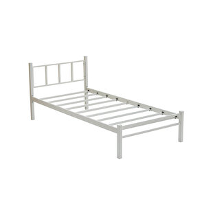 Titan Tek Kişilik Metal Karyola - Beyaz