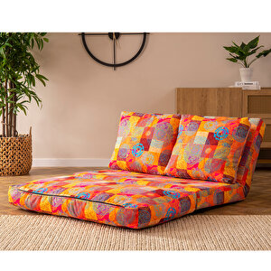 Taida İkili Katlanır Yataklı Uzanma Koltuğu Patchwork