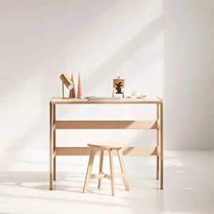 Gordion Ahşap Çalışma Masası 100x60 Natural Renk Cpt4625-100