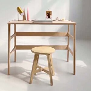 Gordion Ahşap Çalışma Masası 100x60 Natural Renk Cpt4625-100