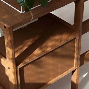 Nordik Ahşap Çalışma Masası 180x60 Tik Renk Cpt4629-180