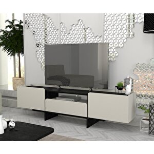 Dekorister Rogan Tv Stand Kumtaşı - Senkronsiyah
