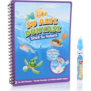 Geppetoys Sihirli Su İle Boyama Kitabı Su Altı Dünyası
