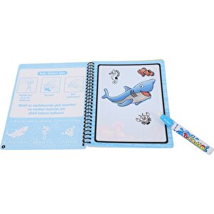 Geppetoys Sihirli Su İle Boyama Kitabı Su Altı Dünyası