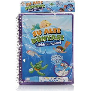 Geppetoys Sihirli Su İle Boyama Kitabı Su Altı Dünyası
