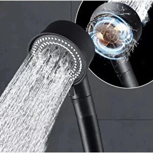 Si̇yah Duş Başliği Ayarli Turbo Fanli Ktx-2999