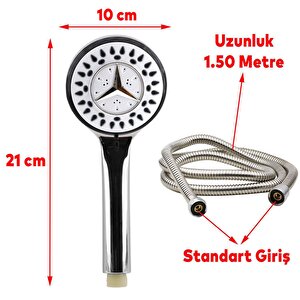 Banyo Duş Seti Duş Başlığı Seti Fiskiyesi Telefonu Başlık Metal Hortum