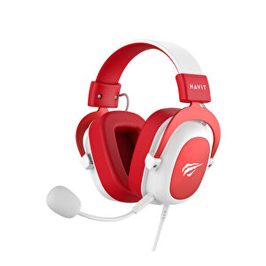 Havit Gamenote H2002d Mikrofonlu Gaming Kulaklık - Kırmızı/beyaz Pembe