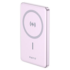 Havit Pb5202 5.000mah Magsafe Manyetik Kablosuz Powerbank Ultra Ince 20w, Iphone Uyumlu Gri