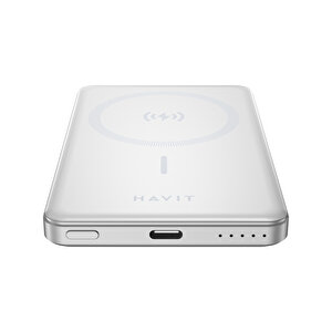 Havit Pb5202 5.000mah Magsafe Manyetik Kablosuz Powerbank Ultra Ince 20w, Iphone Uyumlu