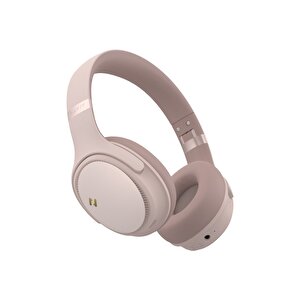 H630bt Pro Anc Kulak Üstü Katlanabilir Bluetooth Kulaklık - 50 Saat Batarya Çift Cihaz Desteği Pembe