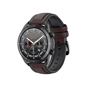Havit Watch M9030 Pro Amoled Hd 46mm Akıllı Saat - Sesli Telefon Görüşmesi - Kahverengi Siyah