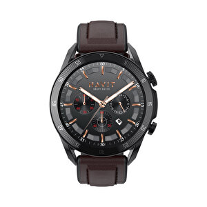Havit Watch M9030 Pro Amoled Hd 46mm Akıllı Saat - Sesli Telefon Görüşmesi - Kahverengi Siyah