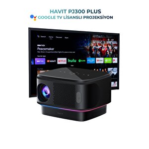 Pj300 Plus Google Lisanslı Projeksiyon Cihazı - 1080p - 4k Desteği - 5ghz Wifi