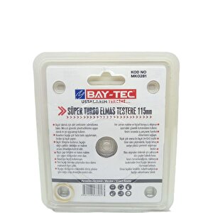 Bay-tec Mk0281 Süper Turbo Elmas Testere 115mm