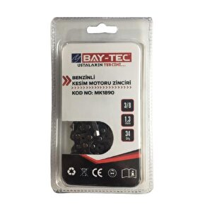 Bay-tec Mk1890 Benzinli Kesim Motoru Zinciri 3/8 1.3mm 34 Diş