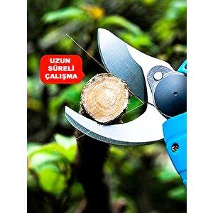 3 Akülü 16.8  V 2ah Dal Budama Makası Yedek Bıçak Hediyeli