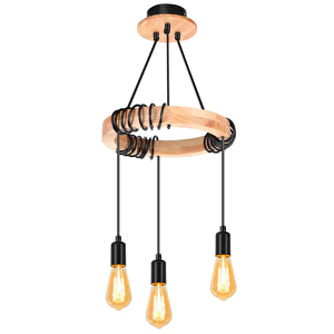 Simaavize Modern Ahşap Wood Suspension Avize 2