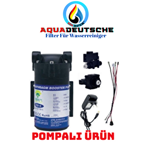 Aqua Deutsche Kırmızı Renk Pompali 8 Litre Gümüş İyon Coconut Bazli Tatlandiricili Su Arıtma Cihazı