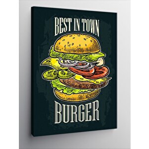 Kanvas Tablo Kasabadaki En İyi Hamburger