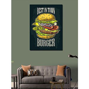 Kanvas Tablo Kasabadaki En İyi Hamburger