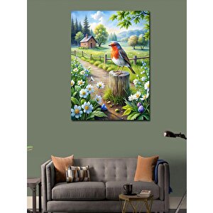 Kanvas Tablo Sevimli Kırlangıç 100x140 cm