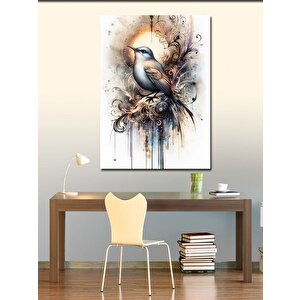 Kanvas Tablo Kırlangıç Ve Desenler 100x140 cm