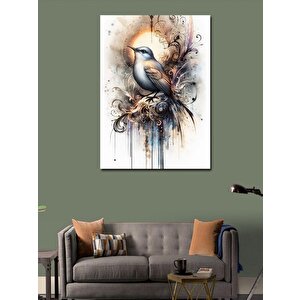 Kanvas Tablo Kırlangıç Ve Desenler 100x140 cm