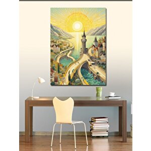 Kanvas Tablo Kasaba Manzarası 70x100 cm