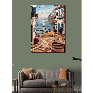 Kanvas Tablo Yazlık Kasabası 100x140 cm