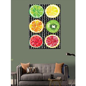Kanvas Tablo Meyve Dilimleri 100x140 cm