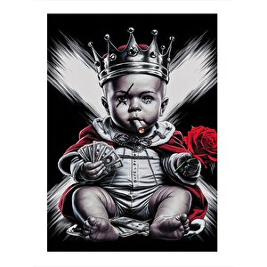 Bad Boy Çocuk Desenli Ahşap Tablo 25cmx 35cm 25x35 cm